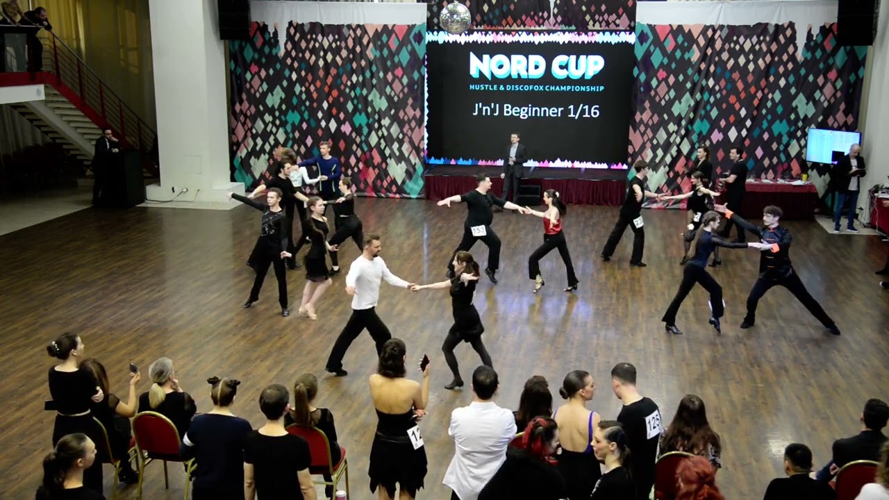 ХАСТЛ, Discofox, NordCup 2022, JnJ Beginner, 1/16 финала, заход 9