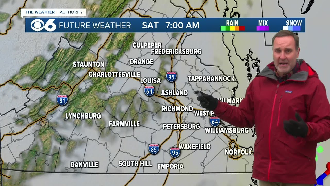 Mostly cloudy and chilly for Saturday - YouTube