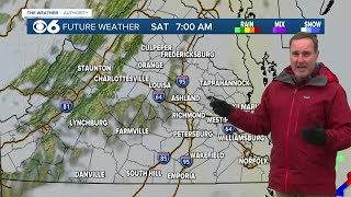 Mostly cloudy and chilly for Saturday