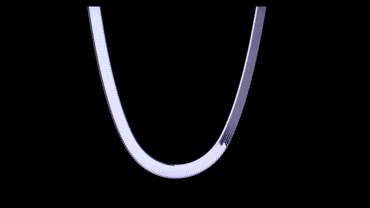 Sterling Silver .925 Thin Flexible Herringbone Snake Chain Necklace – 20 Inch, 4mm, Lobster Claw Closure