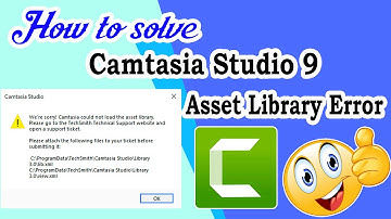Camtasia Studio 9 Solucion Error  "We