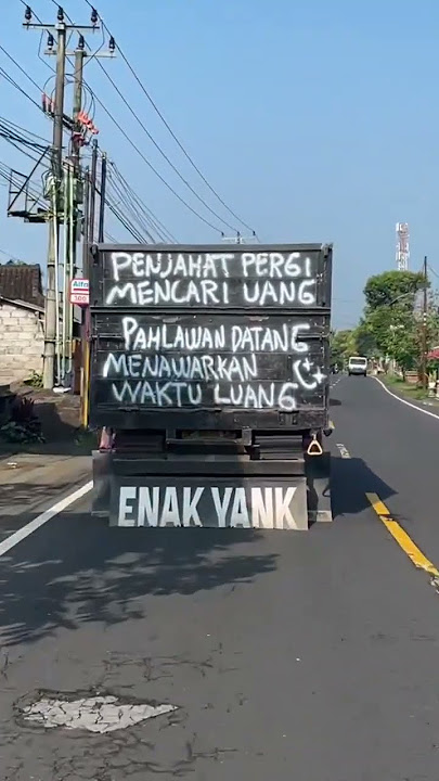 kata-kata dibelakang bak truk