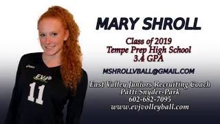 Mary Shroll, OH, 2016 USA GJNC Volleyball, 15 National Gold, Class of 2019