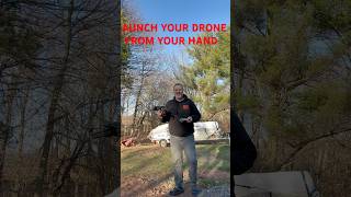 HOW TO HAND LAUNCH AND LAND YOUR DRONE #drone #shorts #reels #dji #djimavic #mavic3