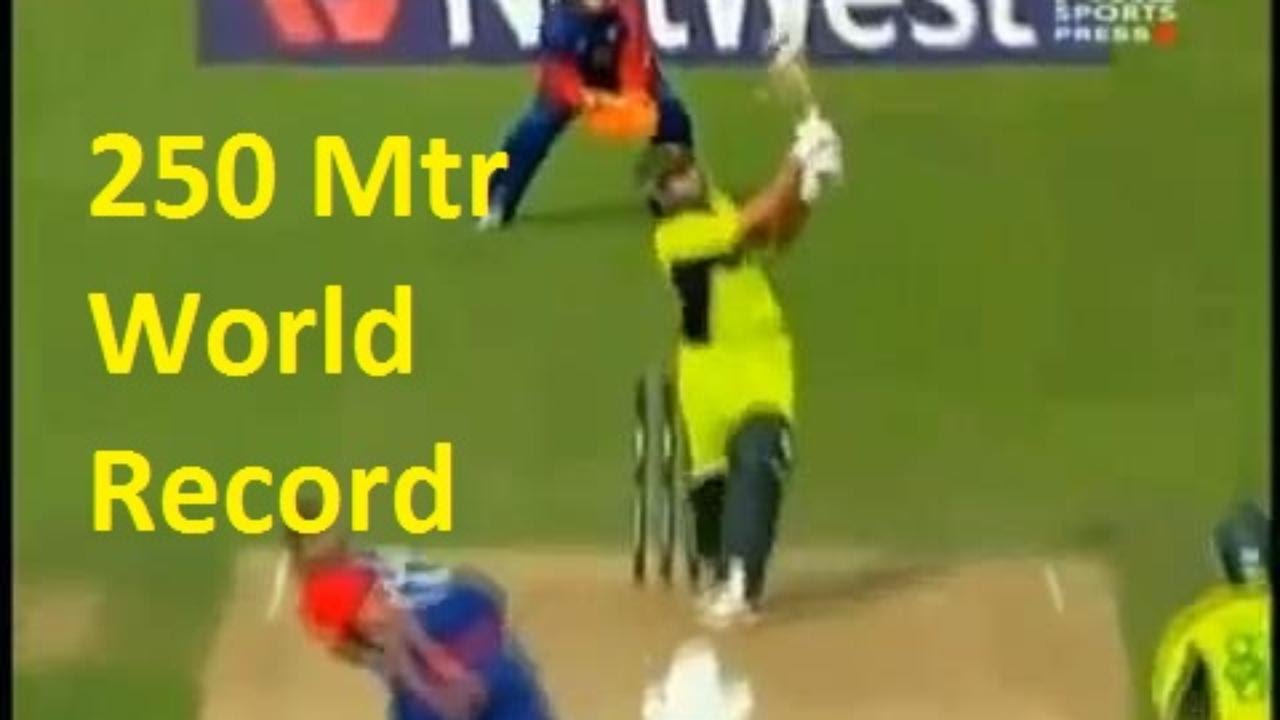 Afridi Hits The BIGGEST Six of Cricket History HD _ T20 2k16 YouTube