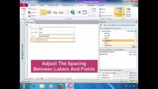 Using Access 2010 - Create a Form in Layout View