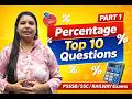 Percentage Part -1 || PSSSB,SSC,Railway Exams, ||Top 10 Percentage Questions||