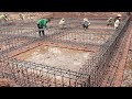 Project Building Foundation Beam Reinforced Concrete - Install Iron For Beam Column Right Way