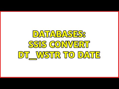 Databases: SSIS convert DT_WSTR to date