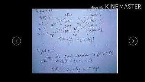 DSP 17EE63 Numericals on DIT-FFT