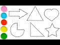 Learn 2D Shapes | Shape Song for Kids | Coloring Pages Collection | Coloring and Tracing Fun Video