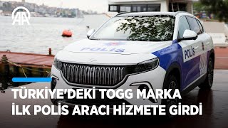 Türkiye'deki Togg marka ilk polis aracı hizmete girdi