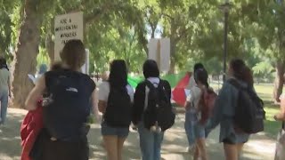 UC Davis students organize walkout in support of Palestinians