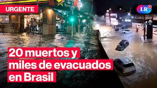 Decenas De Desaparecidos Por Lluvias En Brasil lr