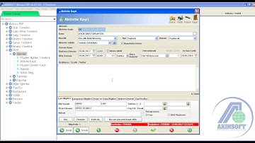 AKINSOFT WOLVOX ERP - Aktivite Kayıt İşlemleri