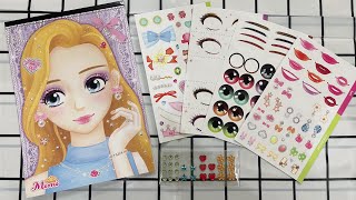 [ToyASMR] Makeup Mimi, sticker #paperdiy | Nina Nguyễn