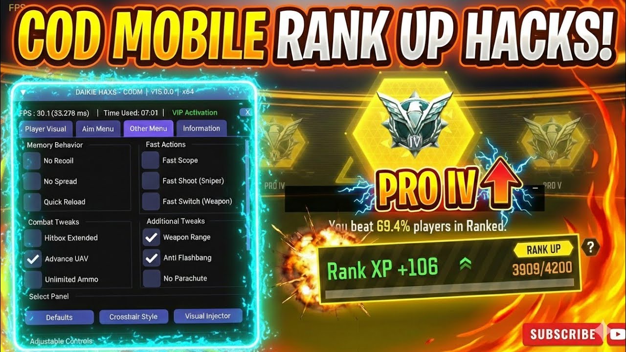 Бесплатная версия CODM Garena 1.6.53 | Модифицированное меню DAIKIE HAXS | Без рута - Как разблок...