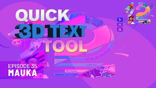 Quick 3D Text Animation | Wondershare Filmora 12 Tutorial | Mauka