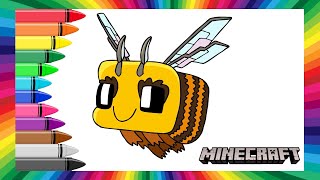 How to Draw MineCraft Movie BEE 🐝 💎 Drawing Tutorial EASY screenshot 3