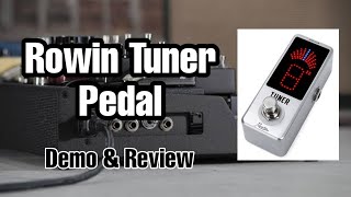 Rowin Tuner Pedal | Demo and Review | JL Guitar Music - YouTube