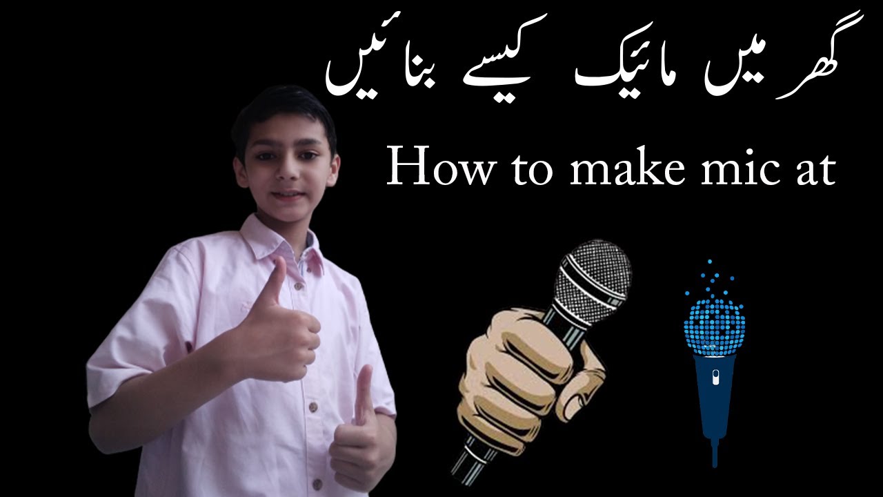 How to make mic for pc at home YouTube