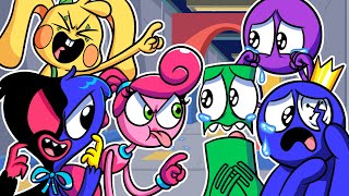 BLUE Vs HUGGY WUGGY!?  FNF Rainbow Friends Vs Poppy Playtime Animation