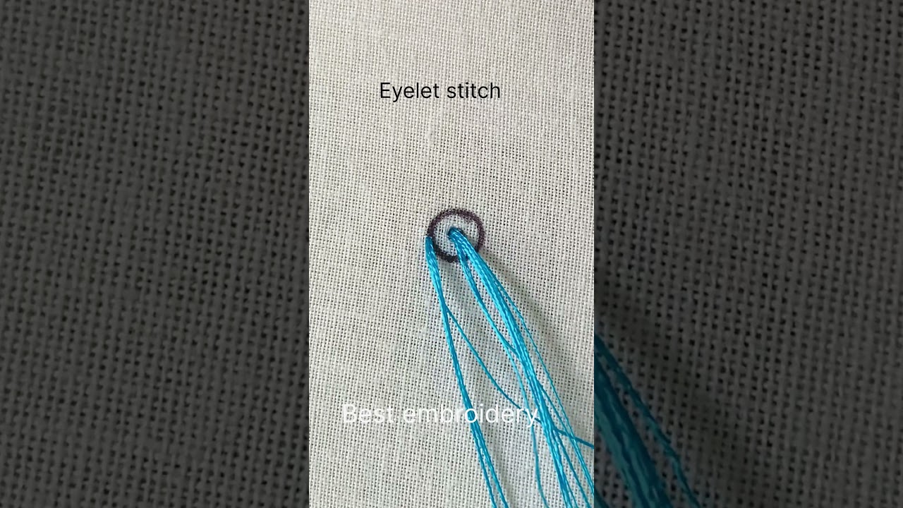 Hand embroidery Eyelet stitch