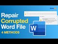 So können Sie beschädigtes Word-Dokument reparieren - 4 Methoden [NEU]