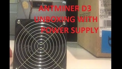 Bitmain D3 Antminer Review - Unboxing and Mining with Noise