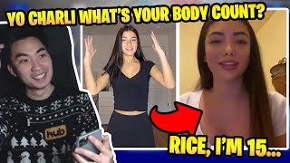 RICEGUM CALLS CHARLI D'AMELIO LIVE ON STREAM!