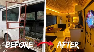 Başlangıçtan bitişe karavan yapımı | DIY Camper van conversion full build timelapse
