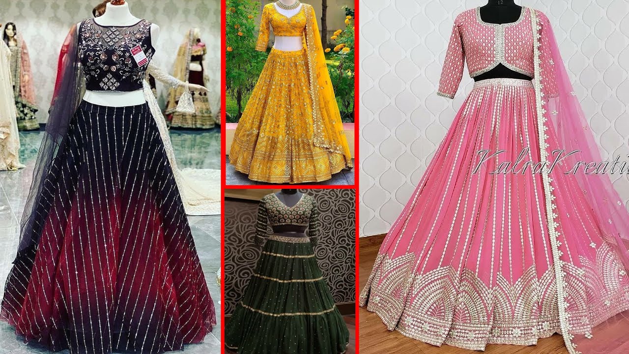 Latest lehenga designs | Function dresses, Stylish dresses, Haldi dress
