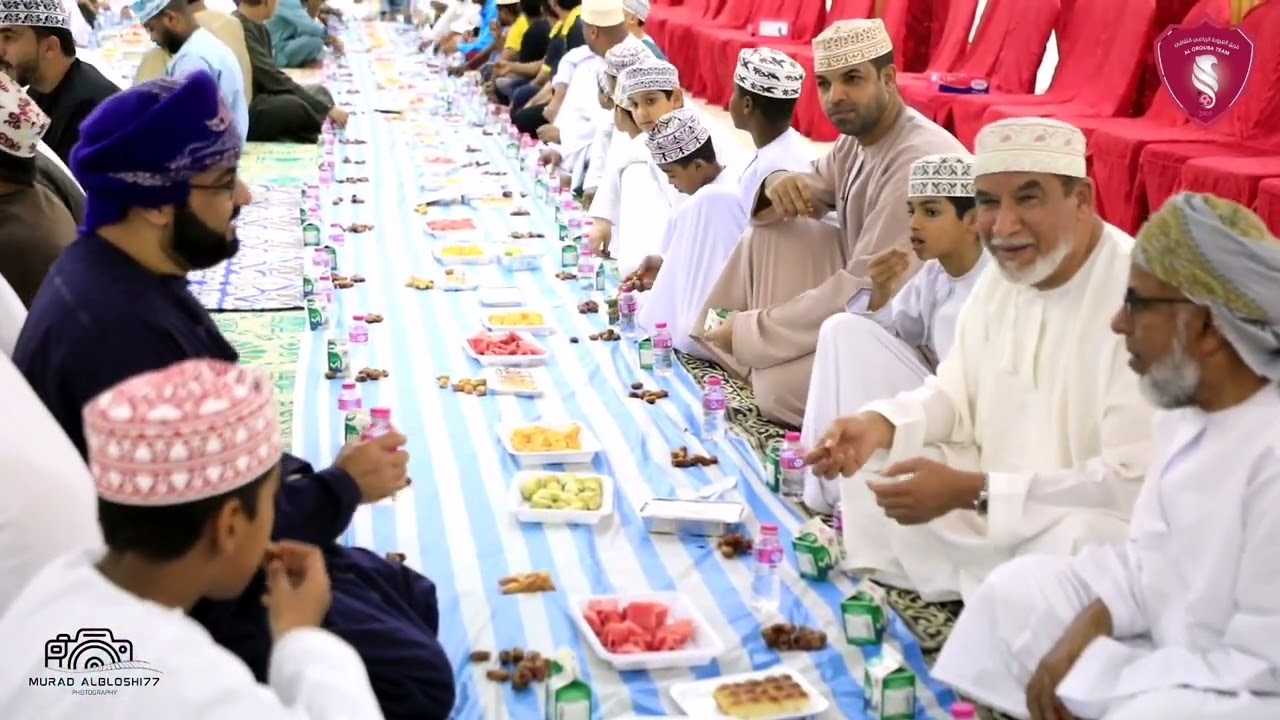 الإفطار السنوي بتنظيم الاهالي و بتعاون مع فريق العروبة بحضور سعادة الشيخ يوسف بلحاف والي الخابورة