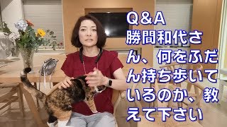 Q&A 勝間和代さん、ふだん何を持ち歩いているのか、教えてくだい