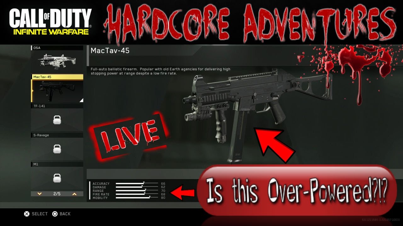 INFINITE WARFARE UMP! Is it OP for HardCore? IW MakTav-45 is AMAZING ...