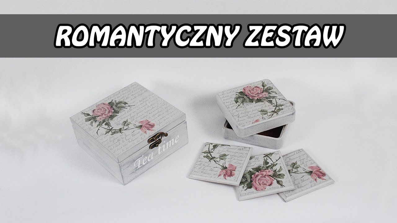 Decoupage krok po kroku - romantyczny różany zestaw- poradnik