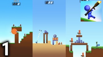 Bazooka Boy Gameplay / Walkthrough Part 1 | Levels 1-20 | IOS & Android Game