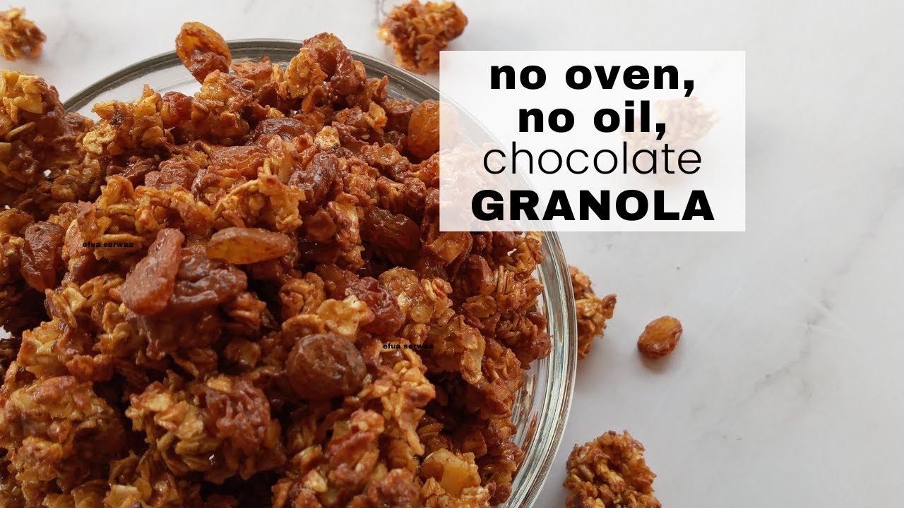 How To Make Granola Without Oven Easy Chocolate Granola RecipeNoOven