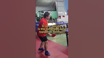 Topspin or Backspin in this Tomahawk Serve
