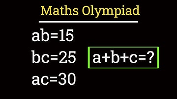 Olympiad maths question|a nice algebra problem||find a+b+c=? ||