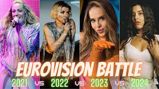 Eurovision Battle - 2021 vs 2022 vs 2023 vs 2024