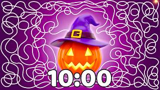 10 Minute Timer 💥 | Pumpkin Timer 🎃 | Halloween Countdown Fun!
