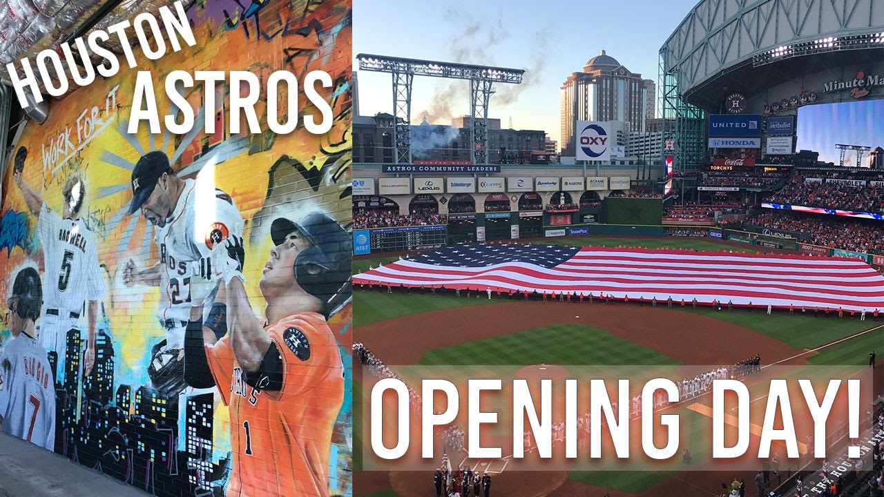 Houston Vlog, Astros Baseball Opening Day