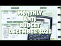 December Monthly "Anti- Budget": Estimated Income, Expenses & Savings [Low Stress Budget] (DEC 2021)