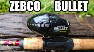 Fishing for BASS and BLUEGILL with a Zebco Bullet (30 YEARS OLD