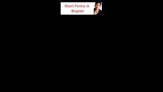 short form in English #howtoimprovespokenenglishintamil #easyenglisheveryday #easylearning #english