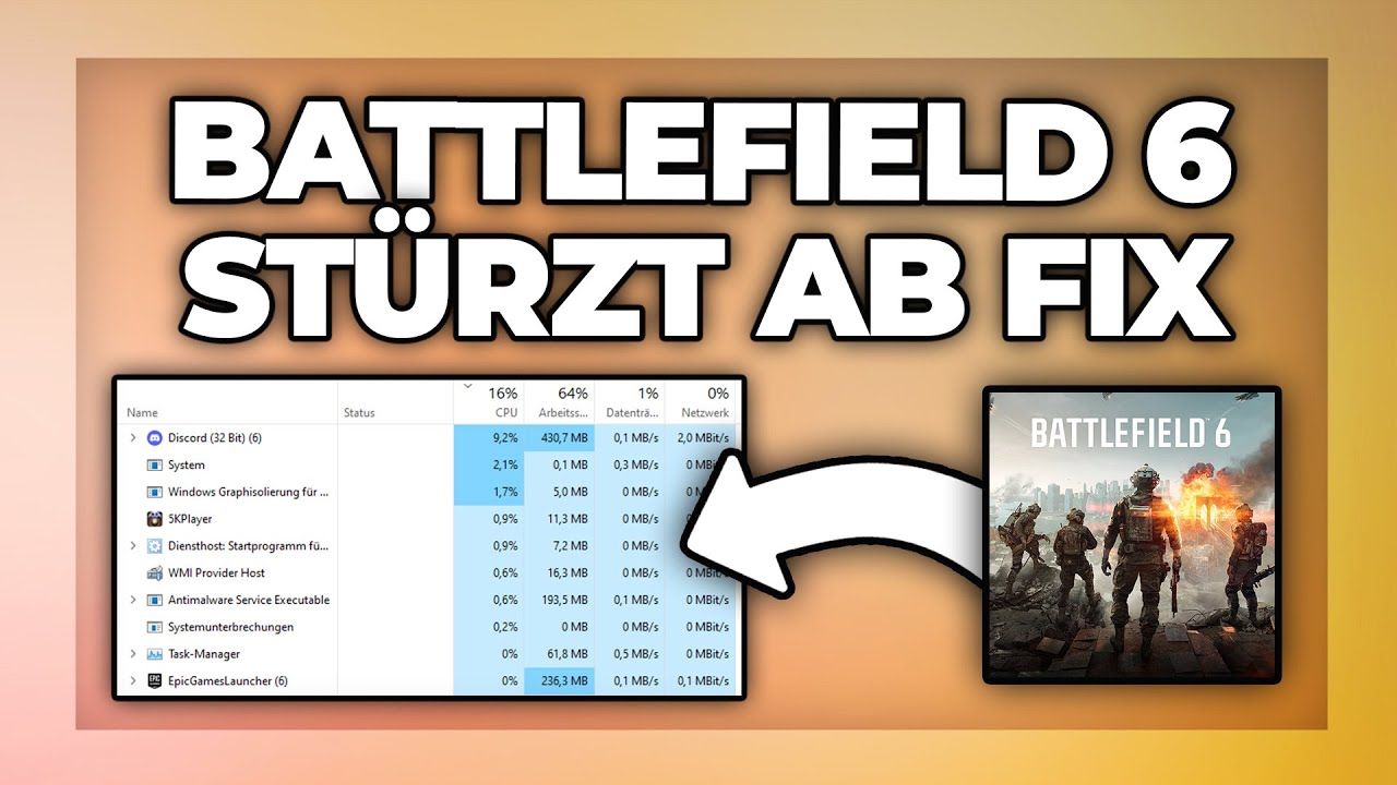 Battlefield 6 stürzt ab beheben - Crash fix - YouTube