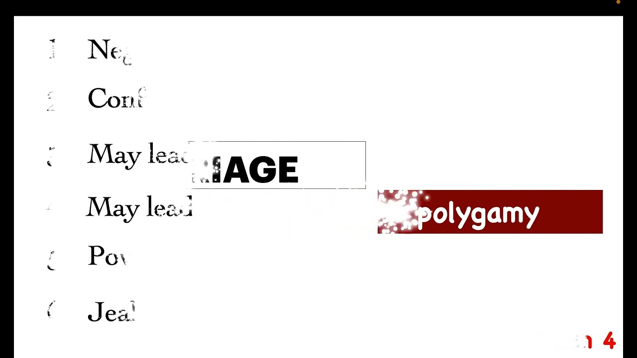 problems of a polygamous marriage