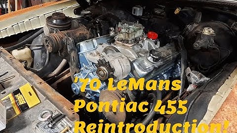 1970 455 Pontiac LeMans project "Re-introduction". Because it
