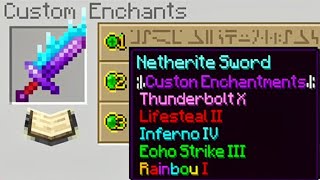 Minecraft But There are Custom Enchants🔥🔥